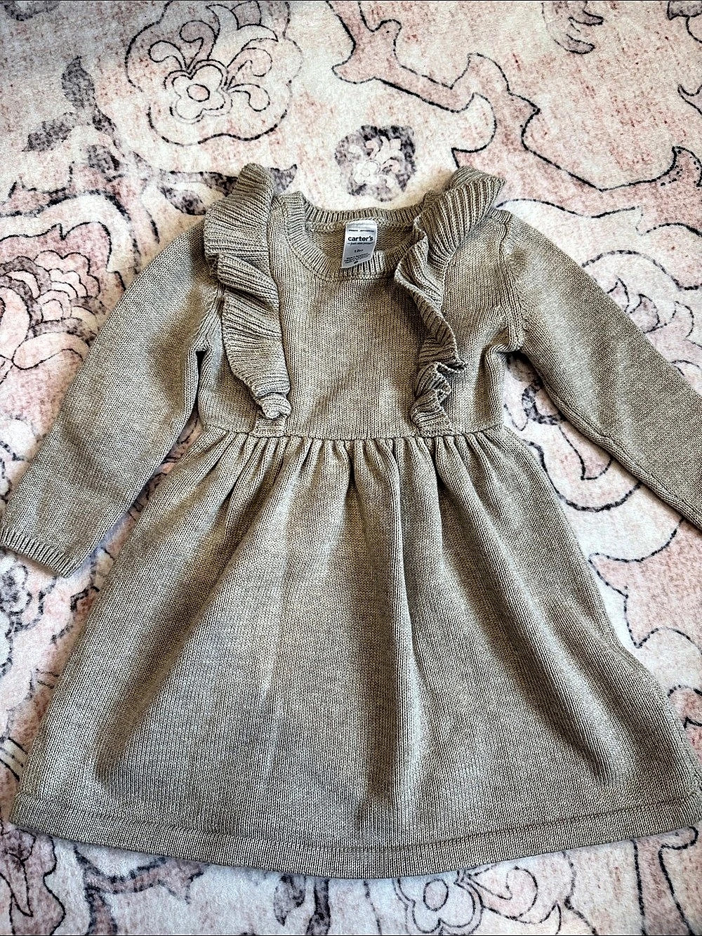 carter's Baby Knit Dress Size 12m Like New